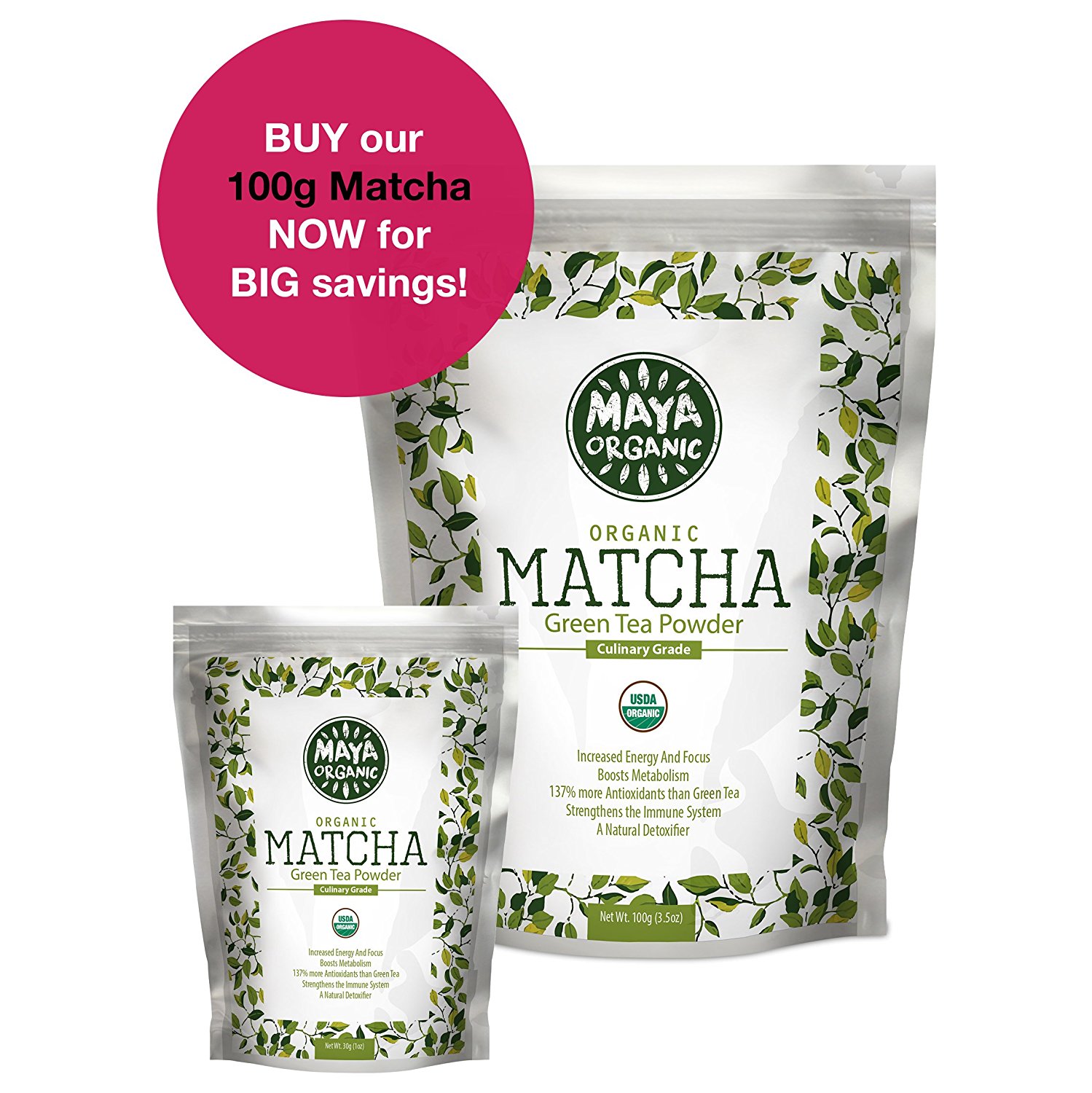 Matcha Green Tea Extract Is The Best Weight Loss Tea For Natural Weight Loss & Detox 30 DAY