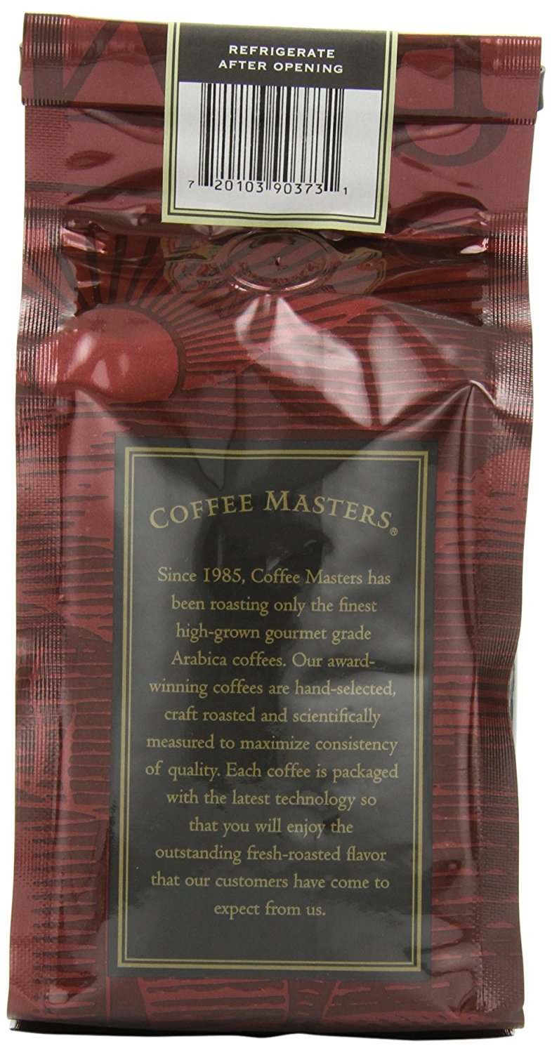 Coffee Masters Flavored Coffee, Caramel Kiss, Ground, 12Ounce Bags
