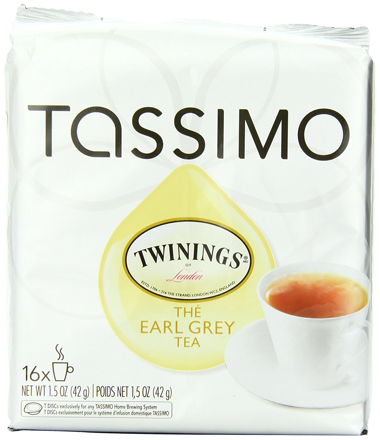 Twinings Chai Tea Latte, TDiscs for Tassimo Coffeemakers, 8 Count
