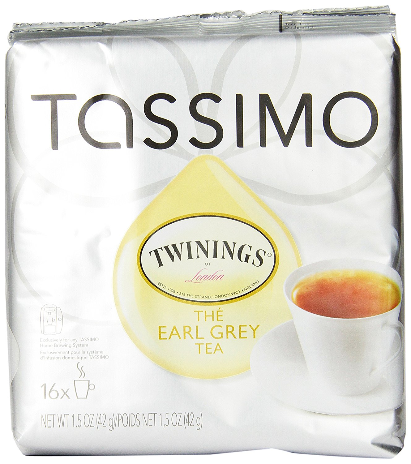 Twinings Chai Tea Latte, TDiscs for Tassimo Coffeemakers, 8 Count