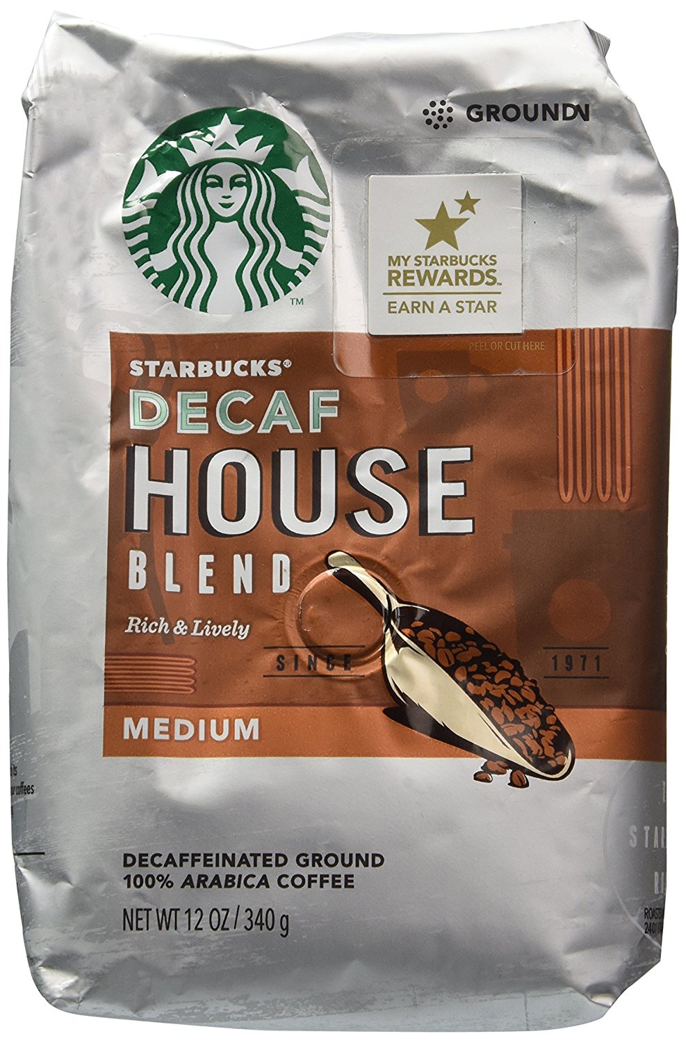 Starbucks Ground Coffee Decaf House Blend Medium free image download