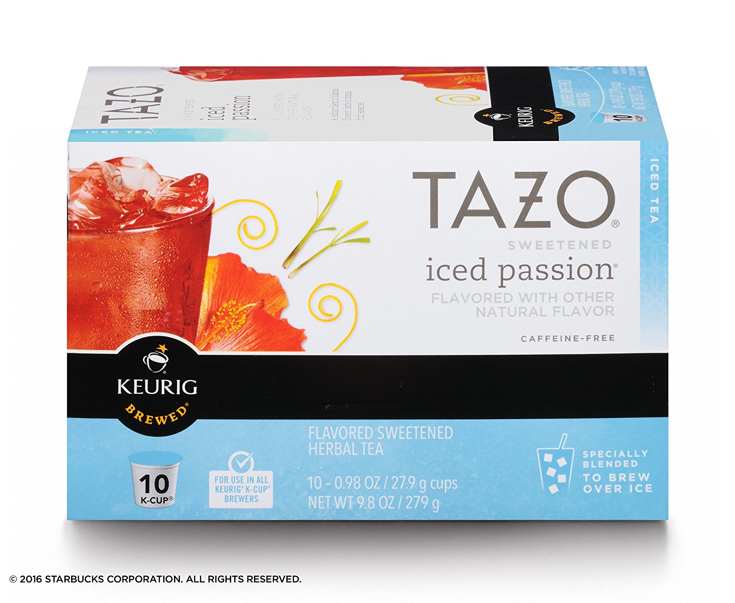 Tazo Sweetened Passion Iced Tea, KCup for Keurig Brewers, 60 Count N2