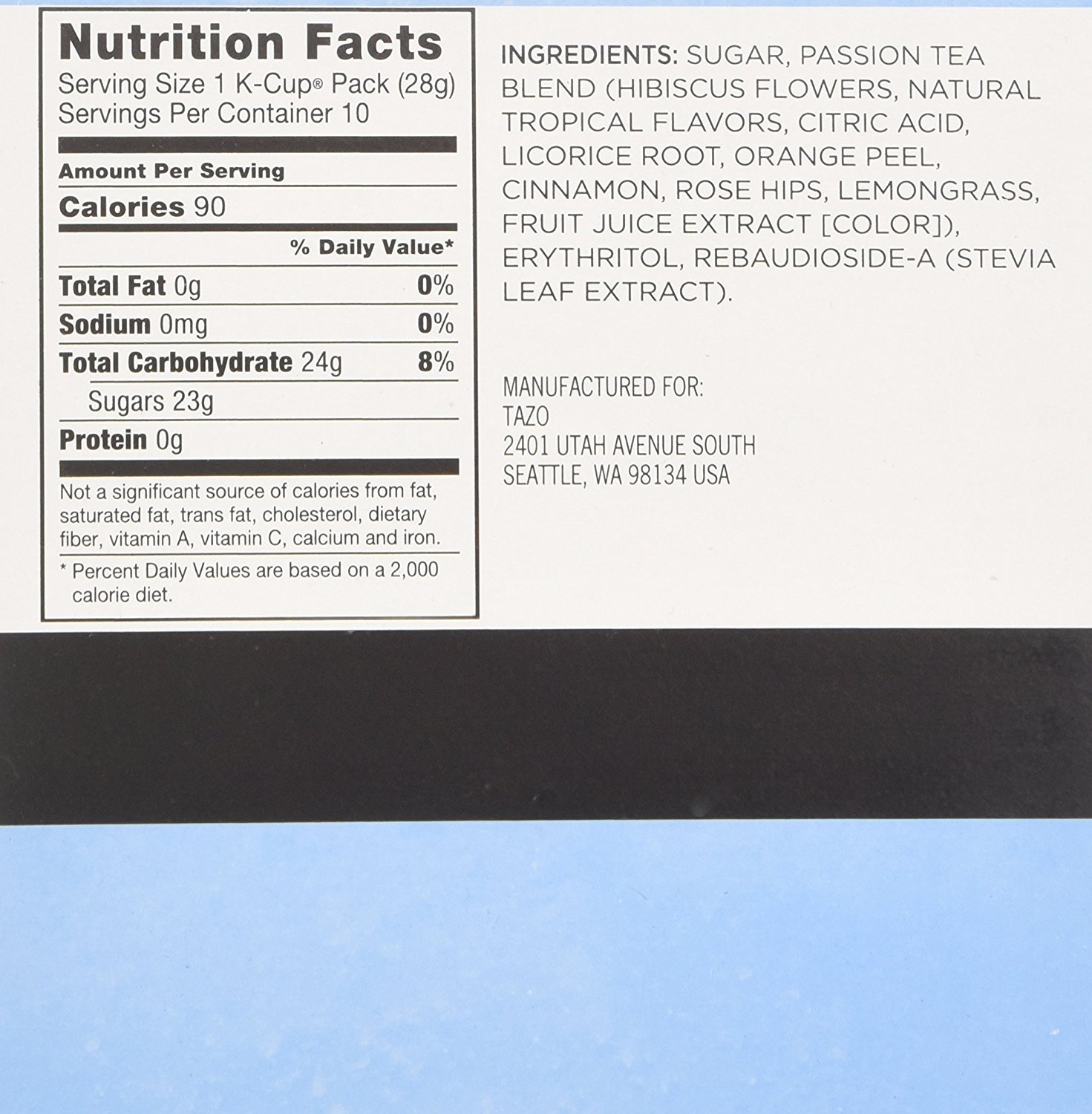 Tazo Sweetened Passion Iced Tea, KCup for Keurig Brewers, 60 Count N5