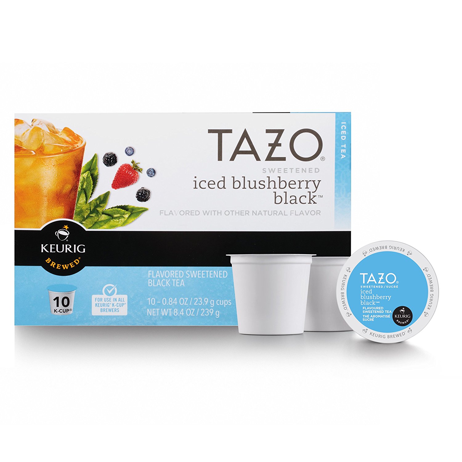 Tazo Sweetened Passion Iced Tea, KCup for Keurig Brewers, 60 Count N10