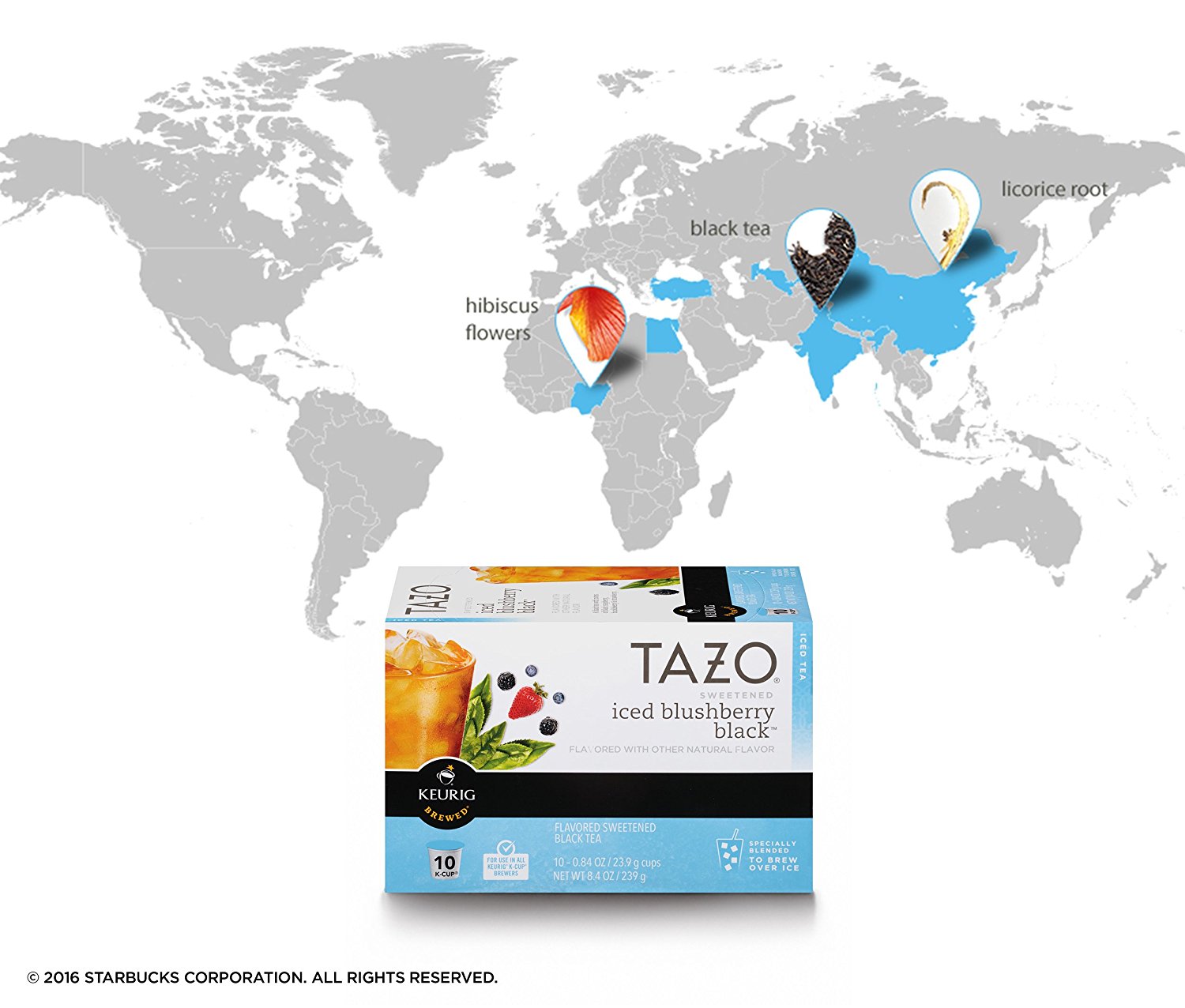 Tazo Sweetened Passion Iced Tea, KCup for Keurig Brewers, 60 Count N15