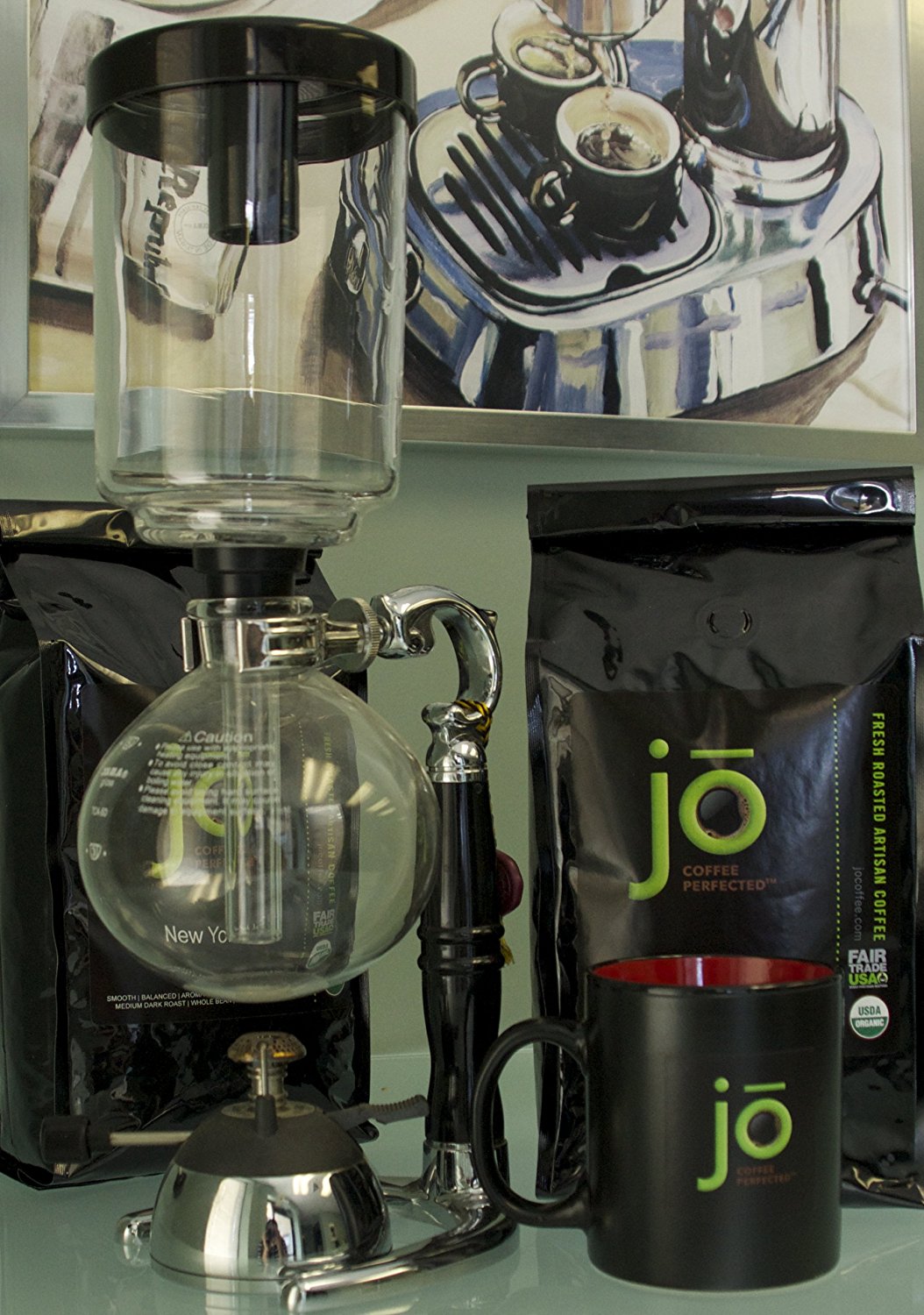 JO ESPRESSO 2 lb, Medium Dark Roast, Whole Bean Organic Arabica