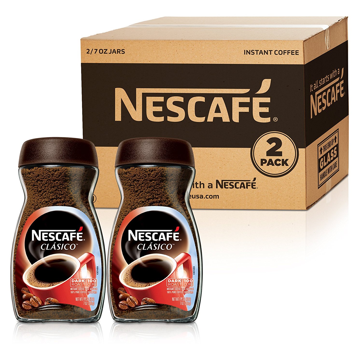 Nescafe Clasico Instant Coffee,7 Ounce (Pack of 2) N3 free image download