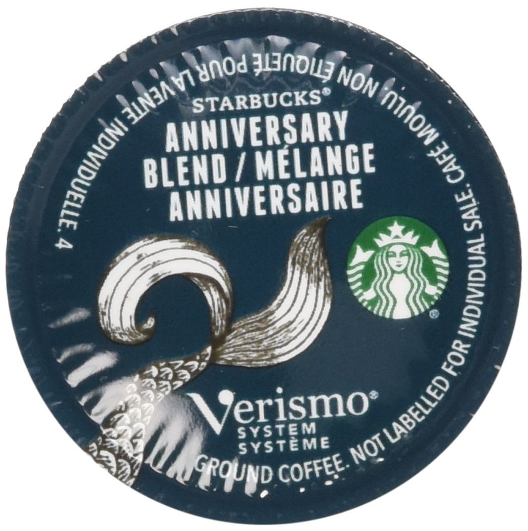 2016 Starbucks Anniversary Blend Verismo Coffee Pods 12 ct Box free