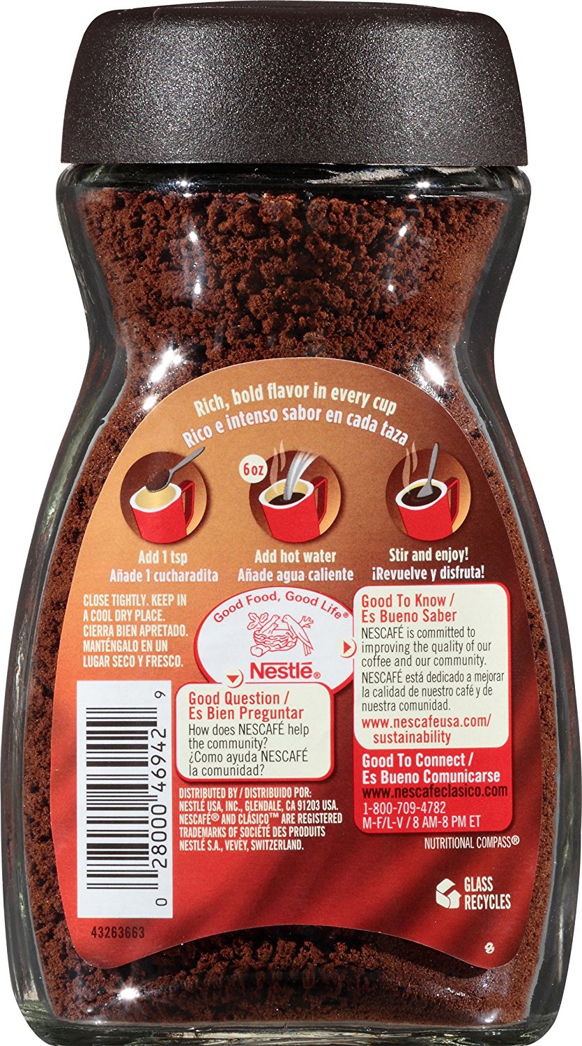 Nescafe Clasico Instant Coffee Jar, 3.5 Ounce N2 free image download