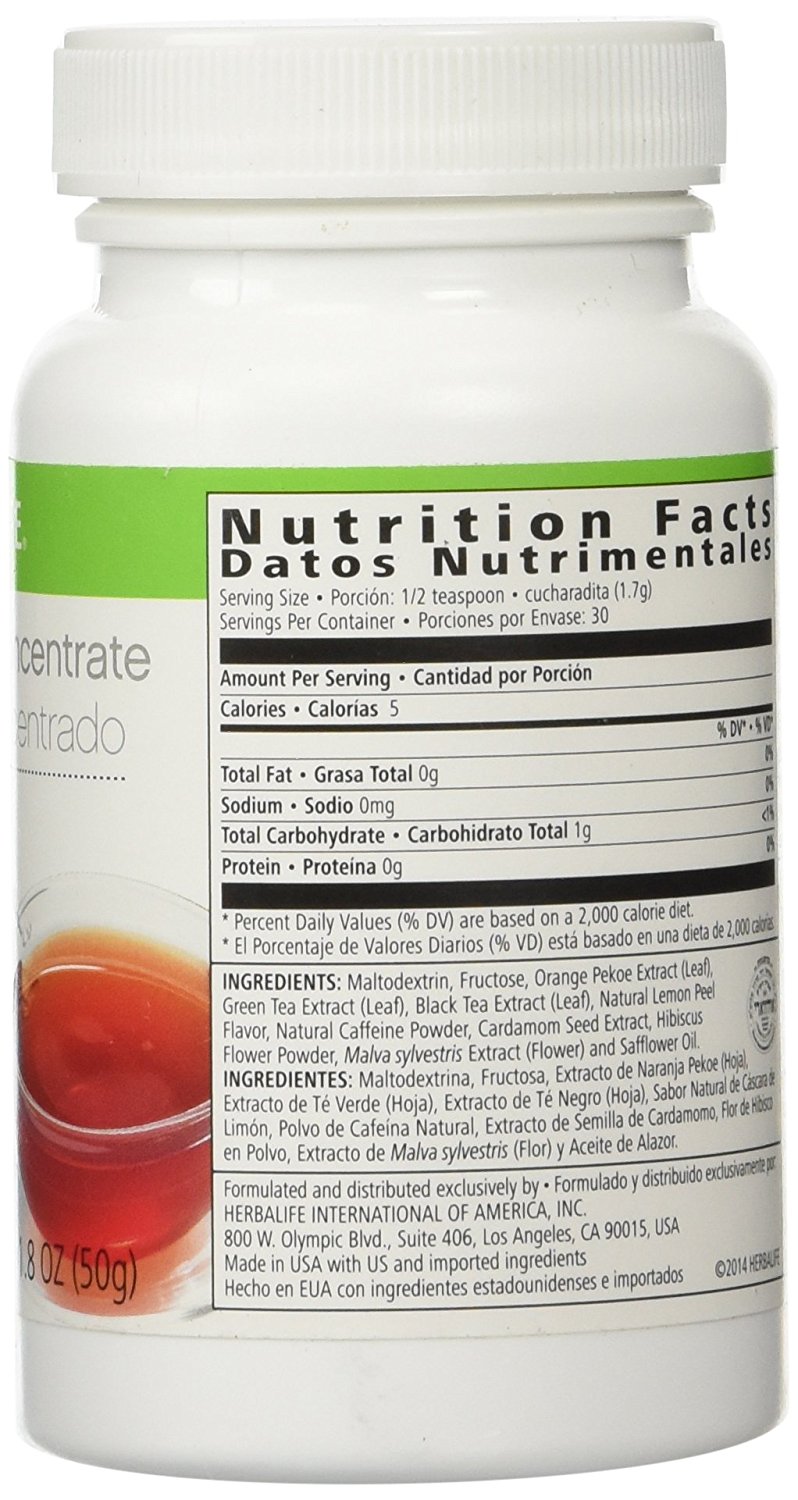 HERBALIFE HERBAL TEA CONCENTRATE ORIGINAL FLAVOR 1.8 OZ N2 free image