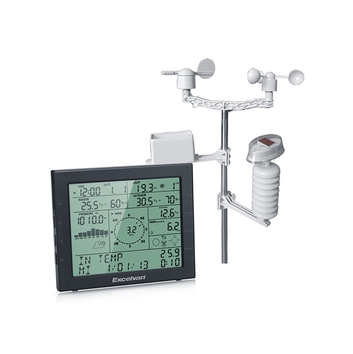 Excelvan Professional Wireless Weather Station Wifi Upload