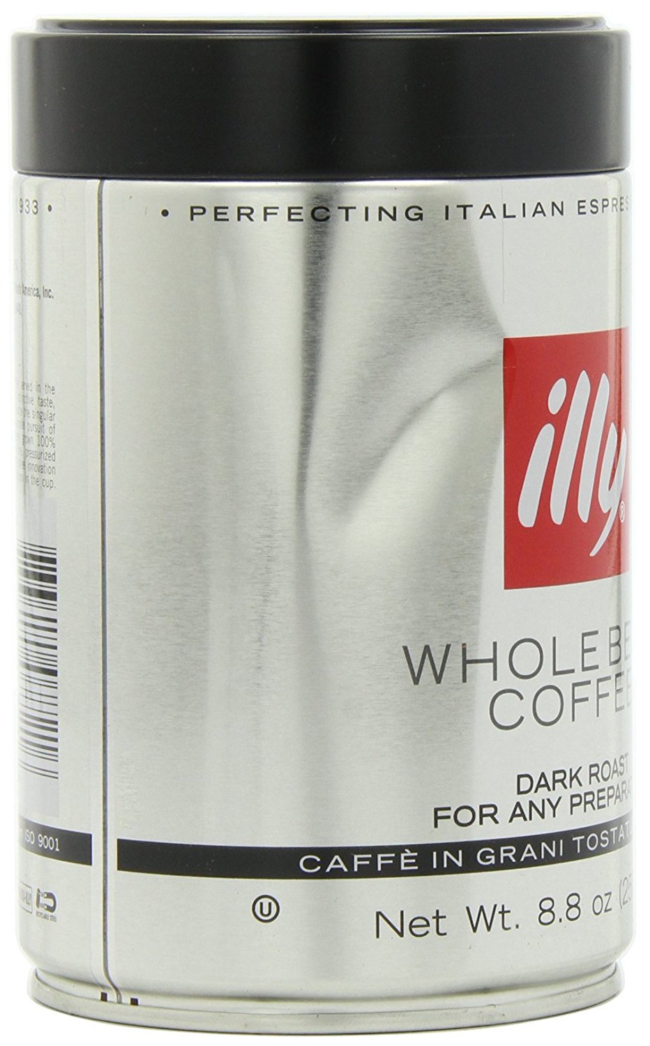 Illy Scuro Whole Bean Coffee Dark Roast Pack of Six 8.8 oz. Coffee