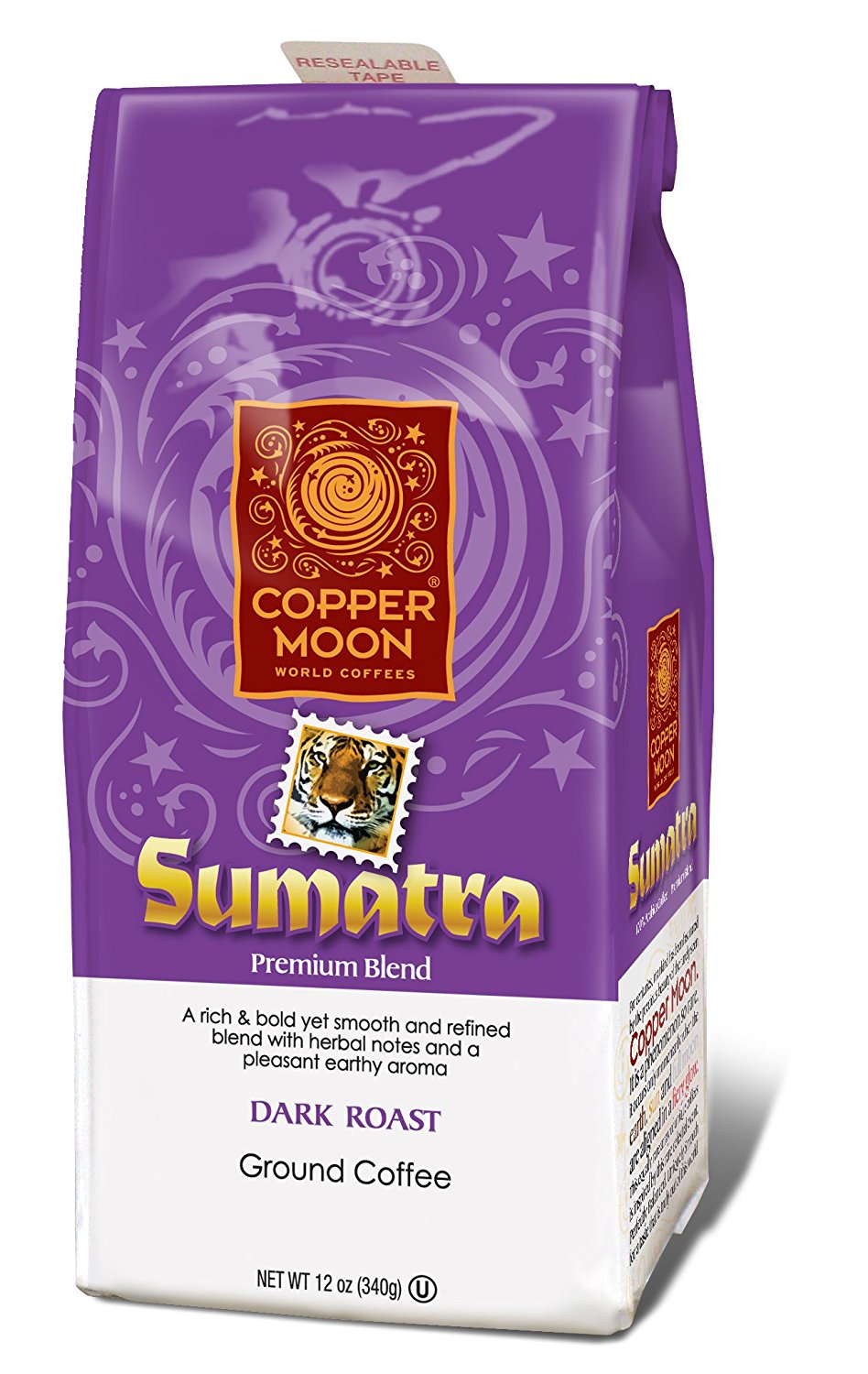 Copper Moon Sumatra Dark Coffee, Whole Bean, 5Pound Bag N4 free image
