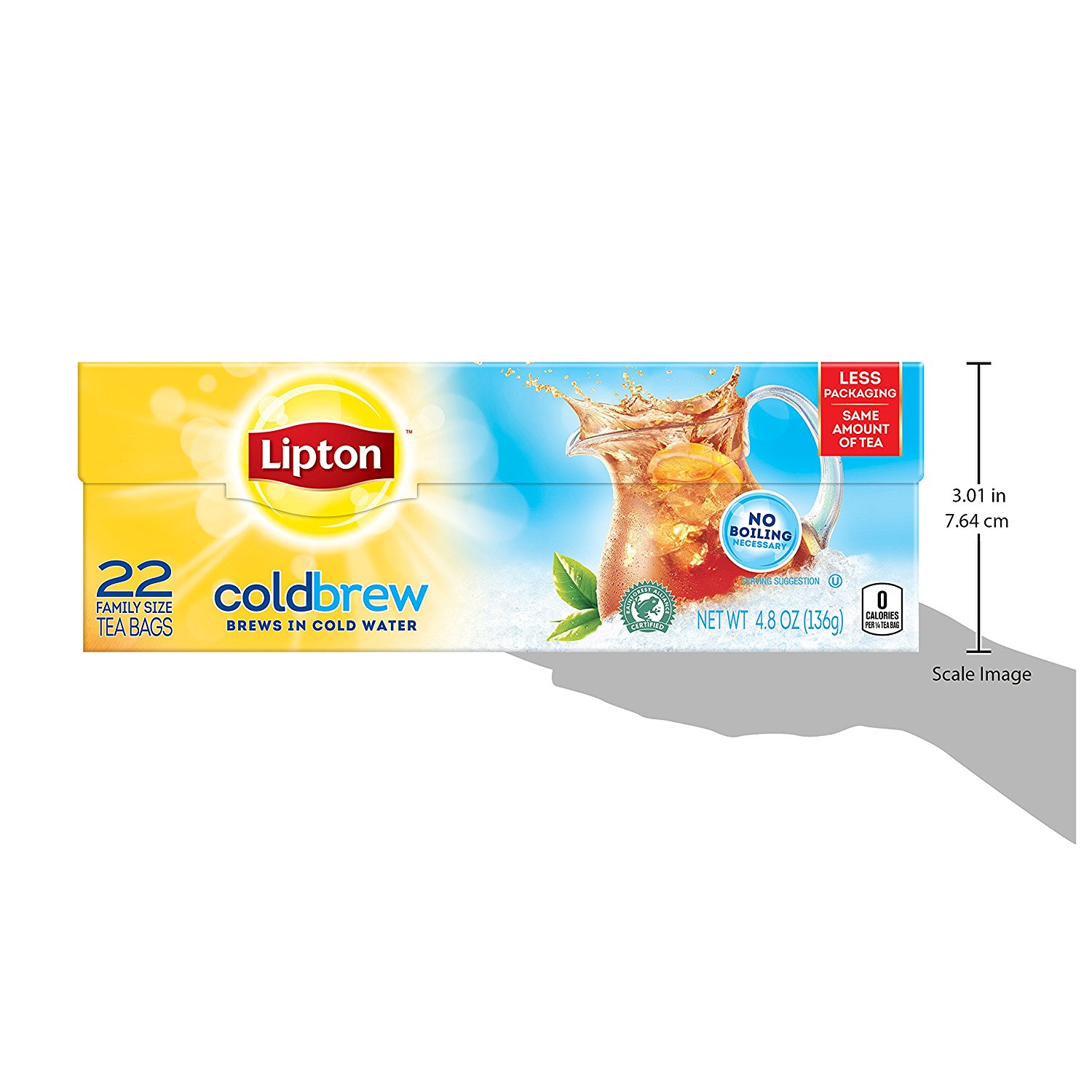 Lipton Cold Brew Tea, Pitcher Size, 22 ct N3 free image download