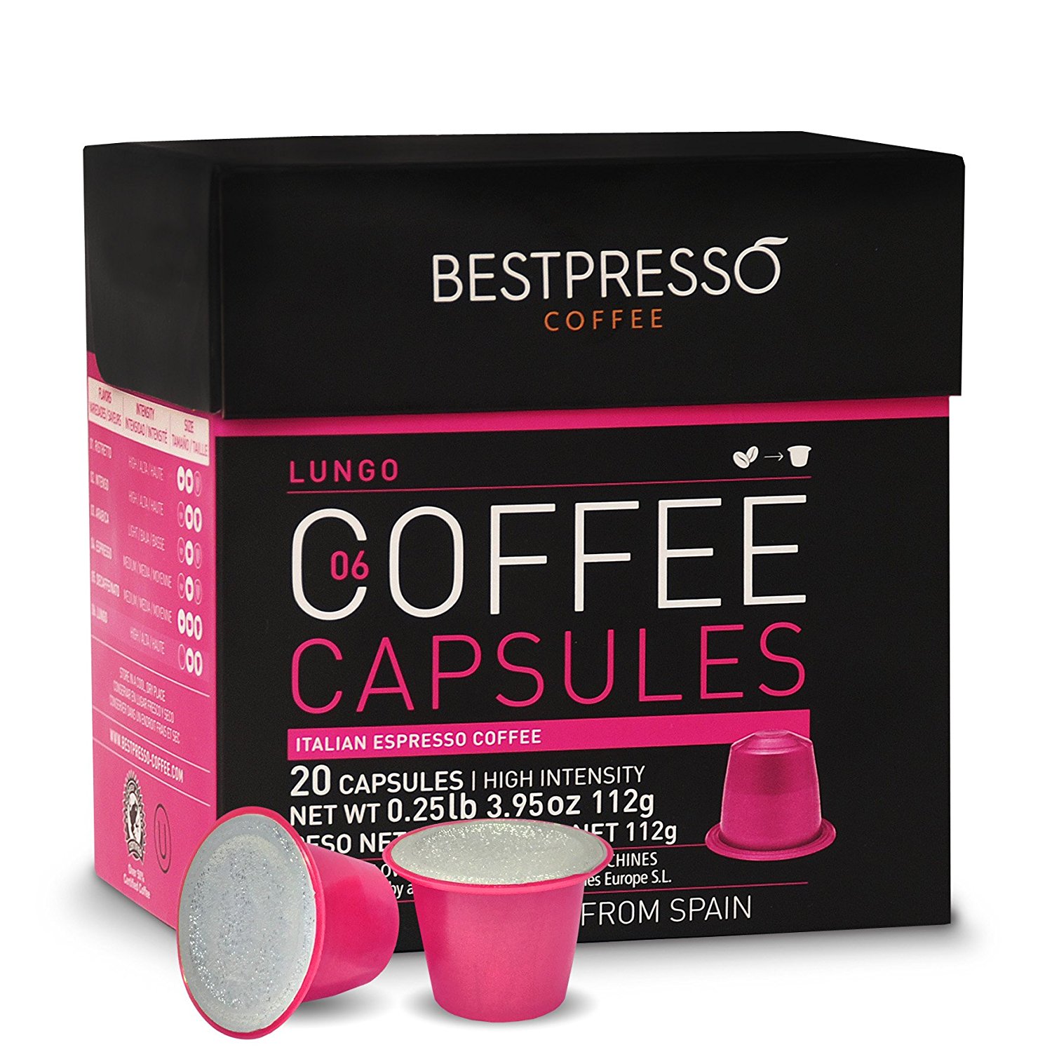 20 Bestpresso Nespresso Compatible Gourmet Coffee Capsules Nespresso