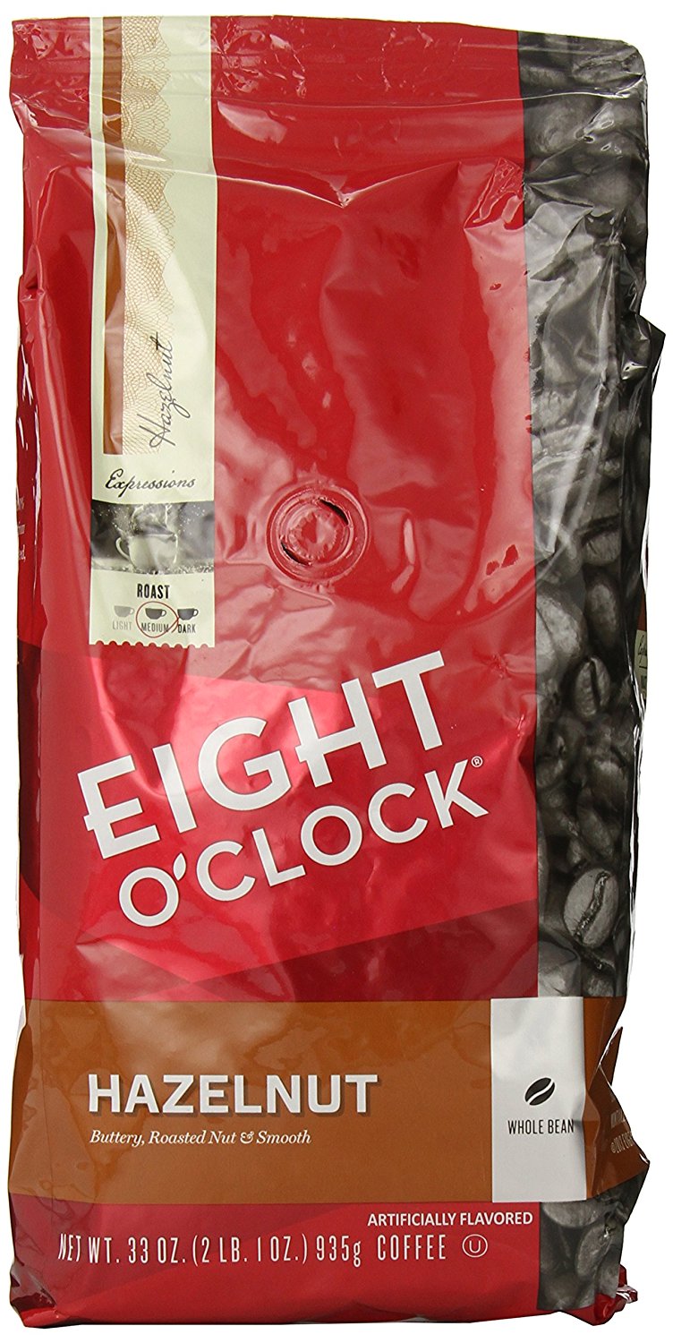 Eight O'Clock Hazelnut Whole Bean Coffee, 33Ounce Bag free image download