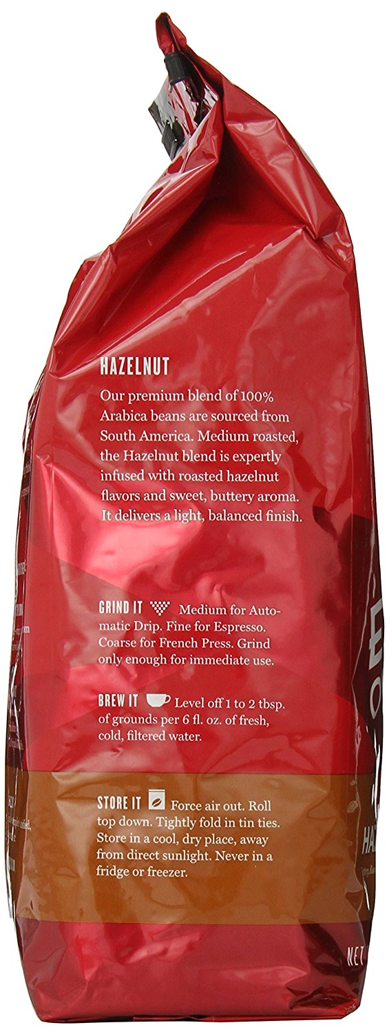 Eight O'Clock Hazelnut Whole Bean Coffee, 33Ounce Bag N3 free image