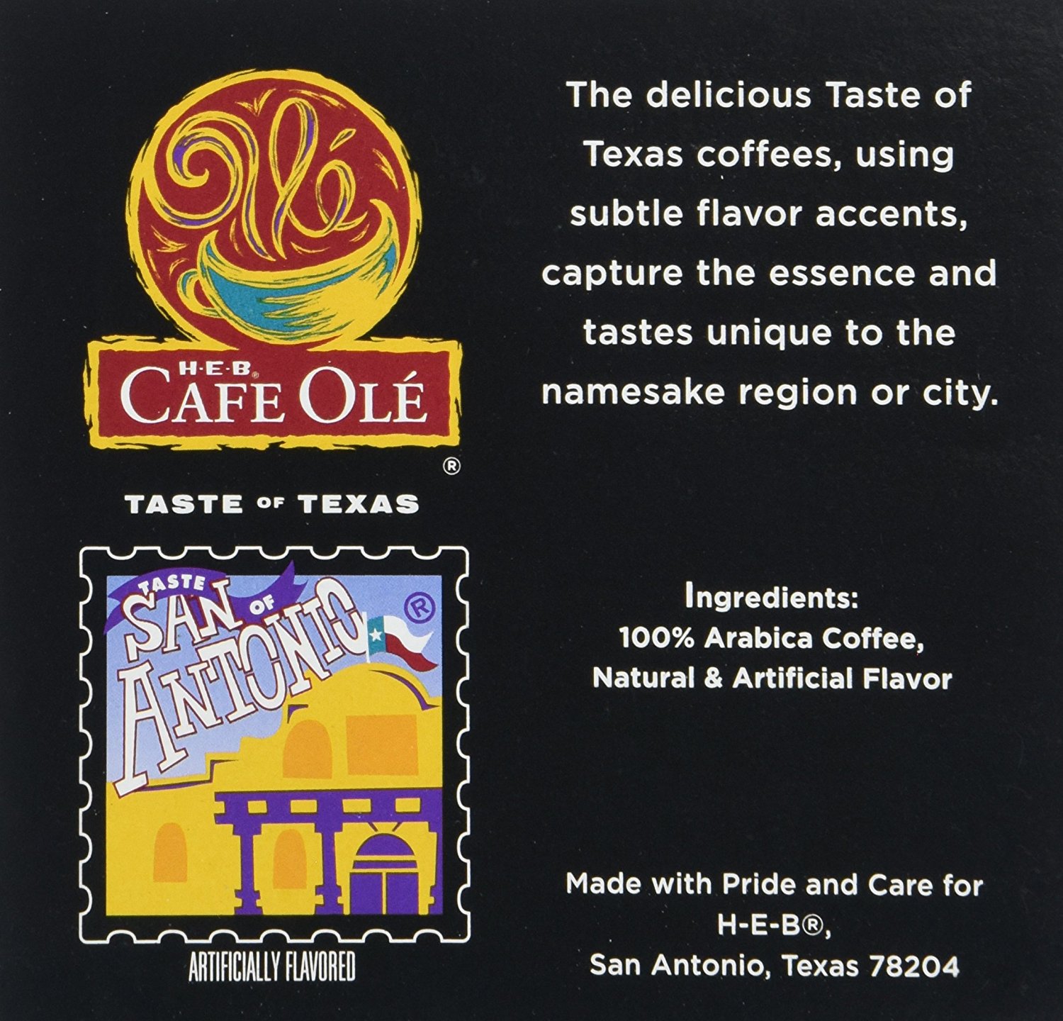 HEB Cafe Ole Coffee KCup 12ct Box (Pack of 4) (48 KCups) (Texas Pecan