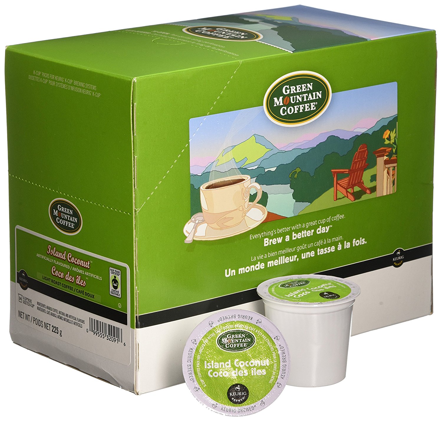 48 Count Green Mountain Island Coconut KCup Coffee for Keurig