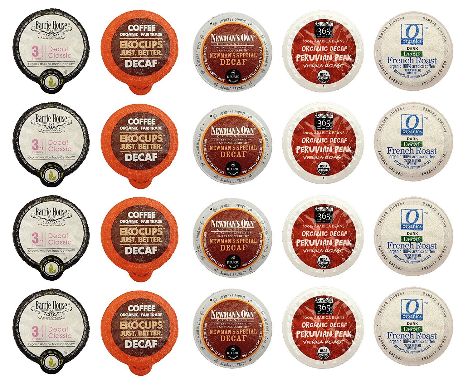 Organic Coffee KCups Variety Pack for Keurig Brewers, 20count