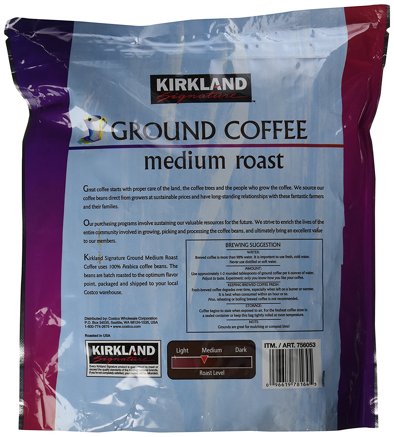 Kirkland Signature Ground Coffee Medium Roast 2.5 lb. N2 free image