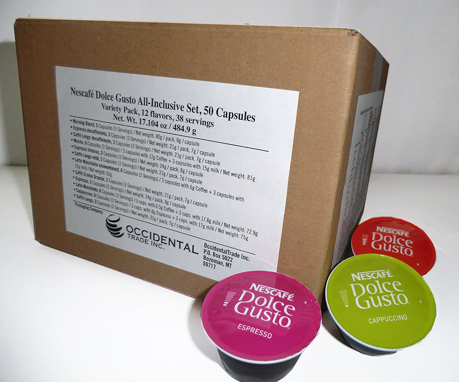 Nescafé Dolce Gusto Capsules Allinclusive Set, 50 Capsules Variety