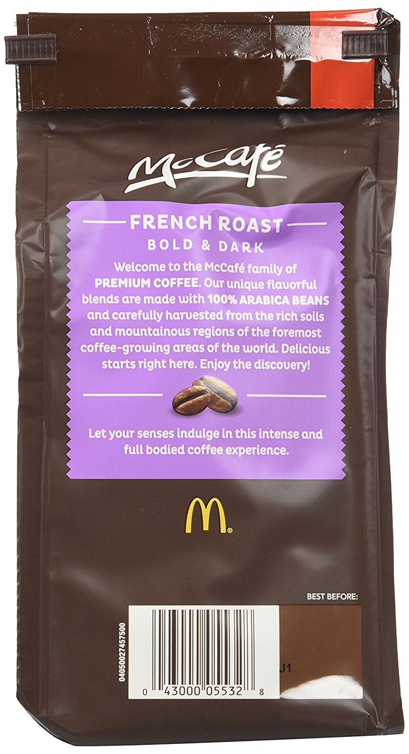 McCafe Coffee Ground Coffee, French Dark Roast, 12 Ounce (Pack of 6) N2