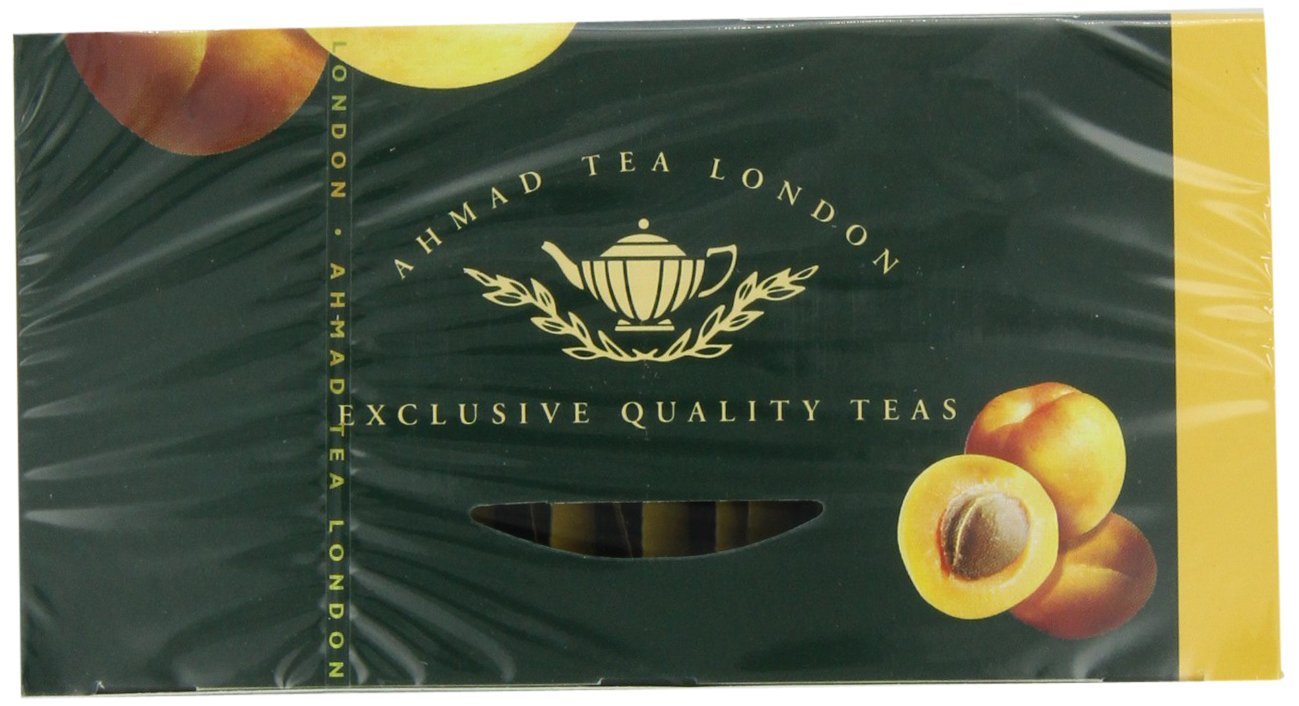 Ahmad Tea Apricot Sunrise Black Tea, 20 Tea Bags Boxes (Pack of 6) N4