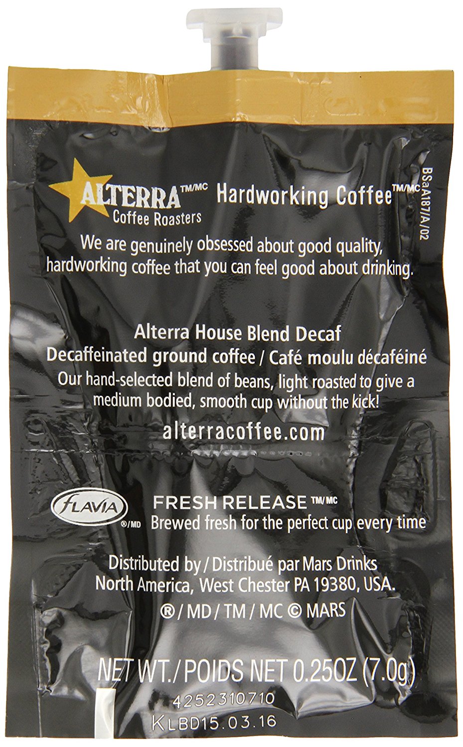 FLAVIA ALTERRA Coffee, House Blend Decaf, 20Count Fresh Packs (Pack of