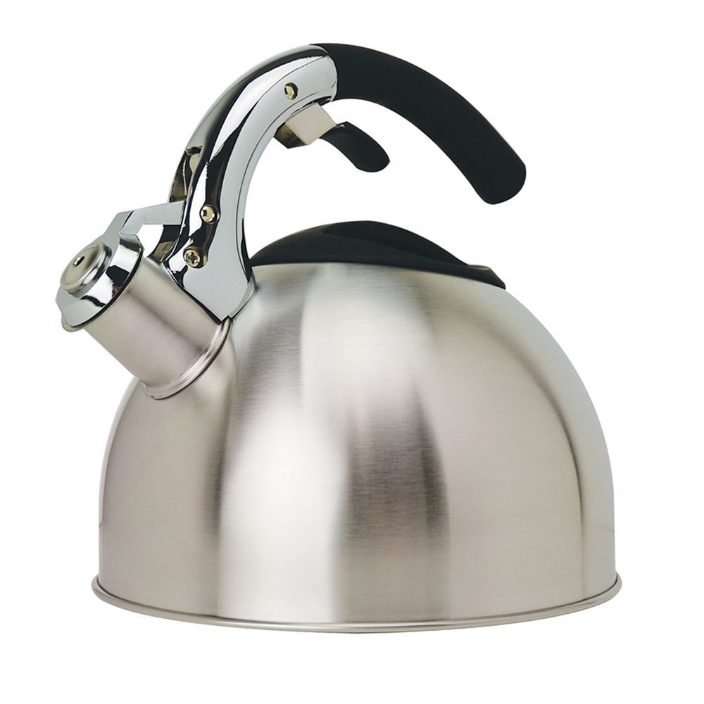 Primula SoftGrip 3Quart Stainless Steel Whistling Tea Kettle, Red free image download
