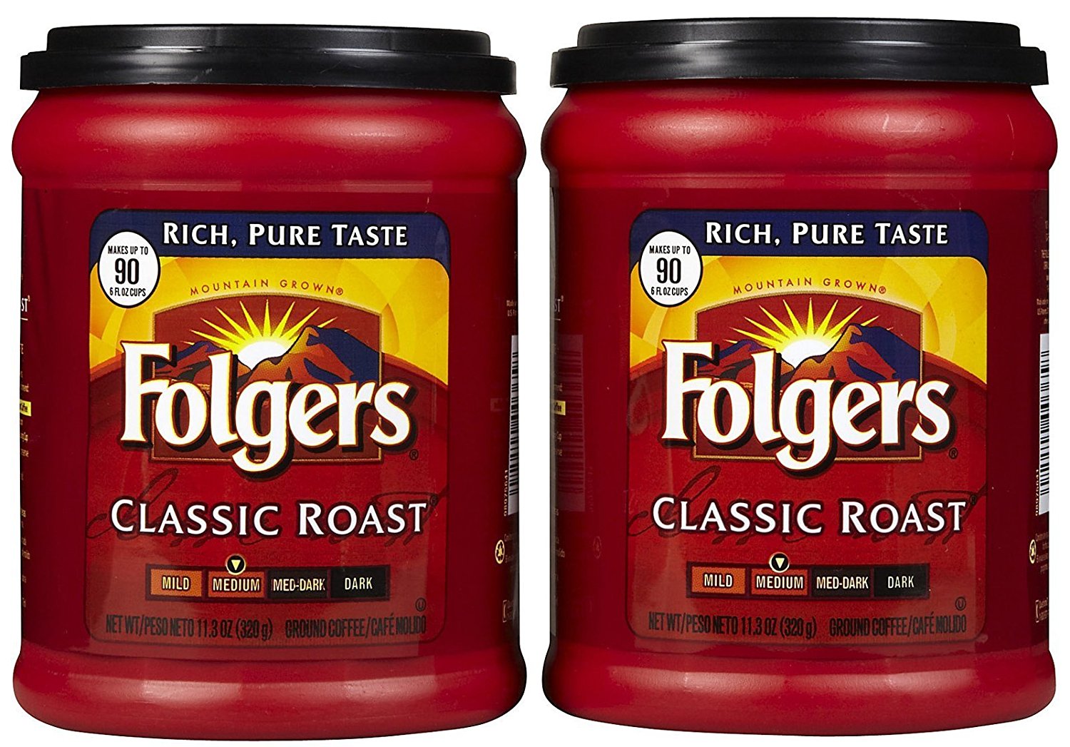 Fresh Taste of Folgers Coffee, Classic Roast Ground Coffee, Medium