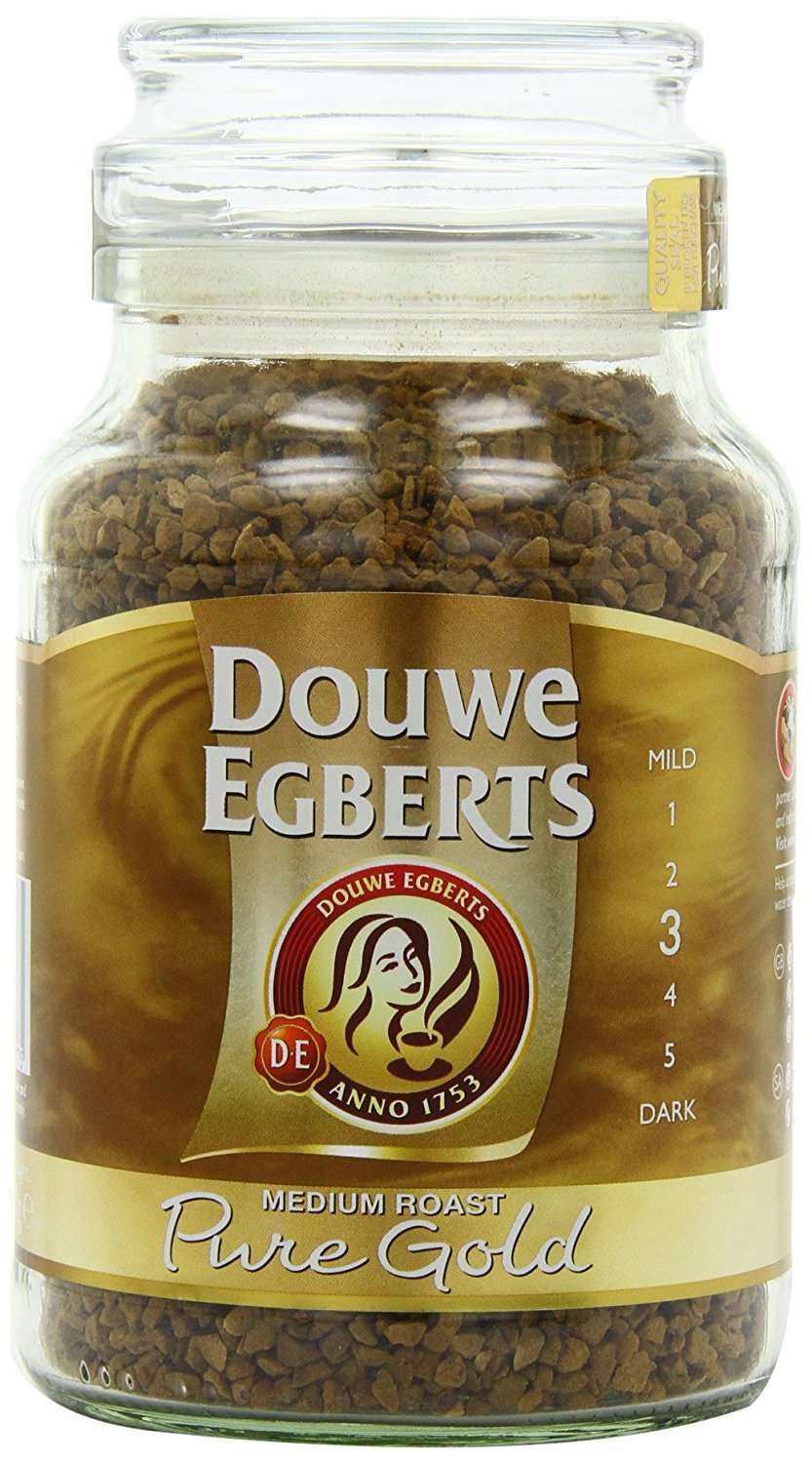 Douwe Egberts Pure Gold Instant Coffee, Medium Roast, 7.05Ounce, 200g