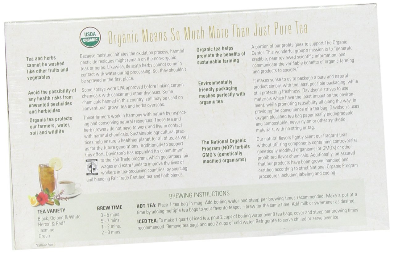 Davidson's Tea Hibiscus Flower, 100Count Tea Bags N50 free image download