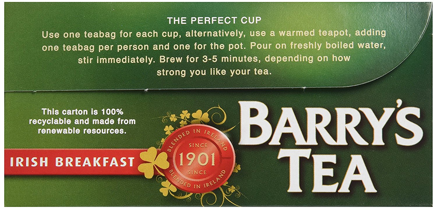 Barry's Irish Breakfast Tea, 80 Count Tea Bag N9 free image download