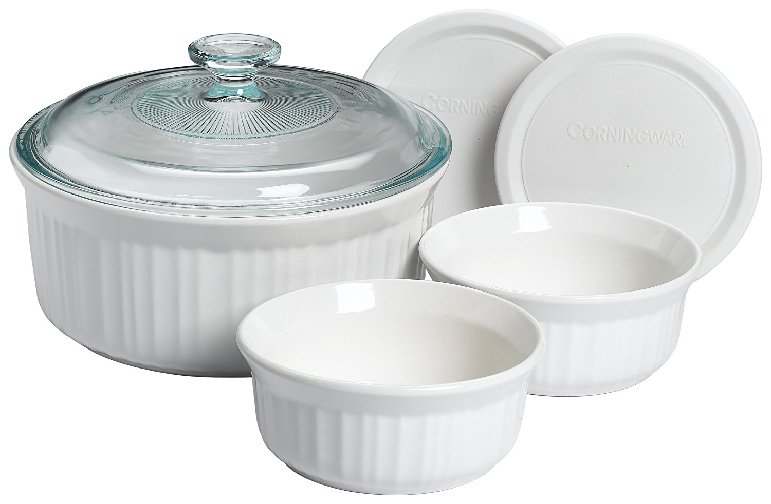 CorningWare French White 6Piece Cooking and Baking Set free image download
