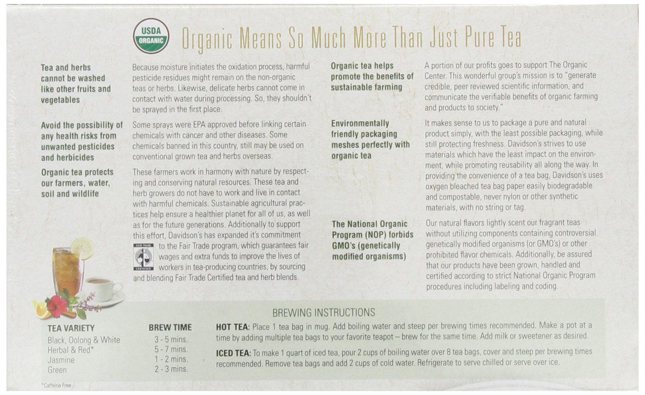 Davidson's Tea Hibiscus Flower, 100Count Tea Bags N90 free image download