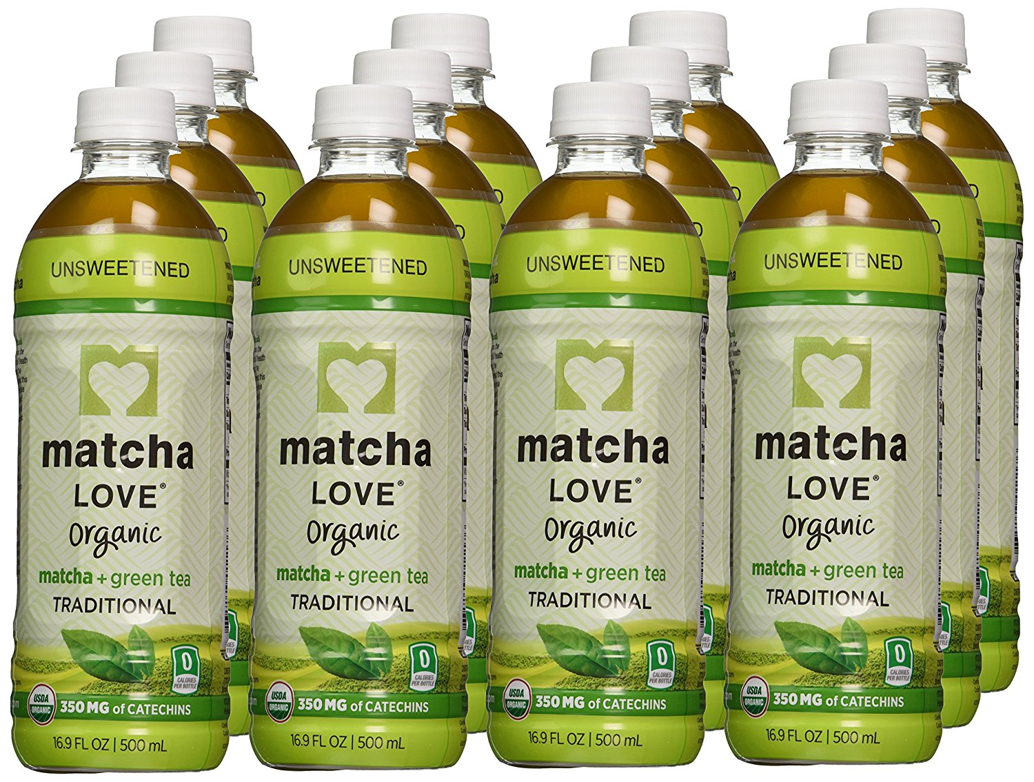 Matcha Love Organic Matcha and Green Tea, Traditional, 16.9 Ounce (Pack