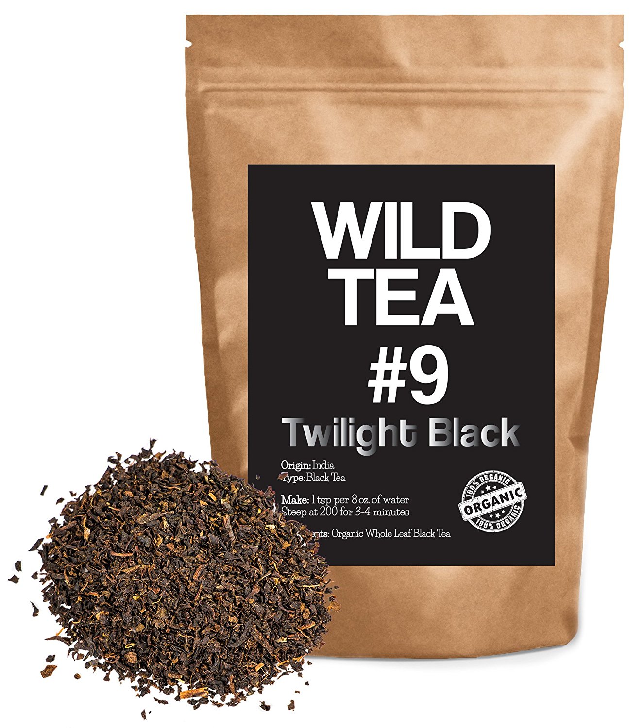 Organic Black Tea From India, Wild Tea 9 Premium Loose Leaf Tea Black