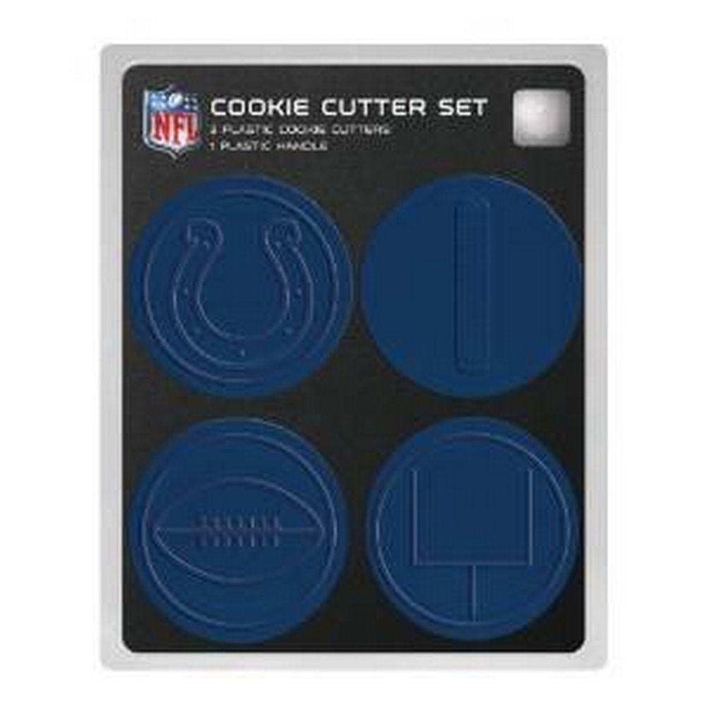 NFL Licensed 4 pieceI Indianapolis Colts Plastic Cookie Cutter Set free