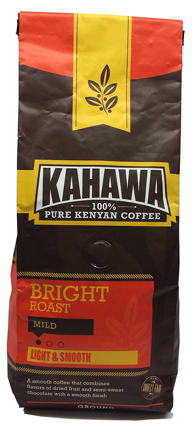 KAHAWA Kenya Coffee, Dark Roast, Ground Coffee, 100 Arabica Coffee