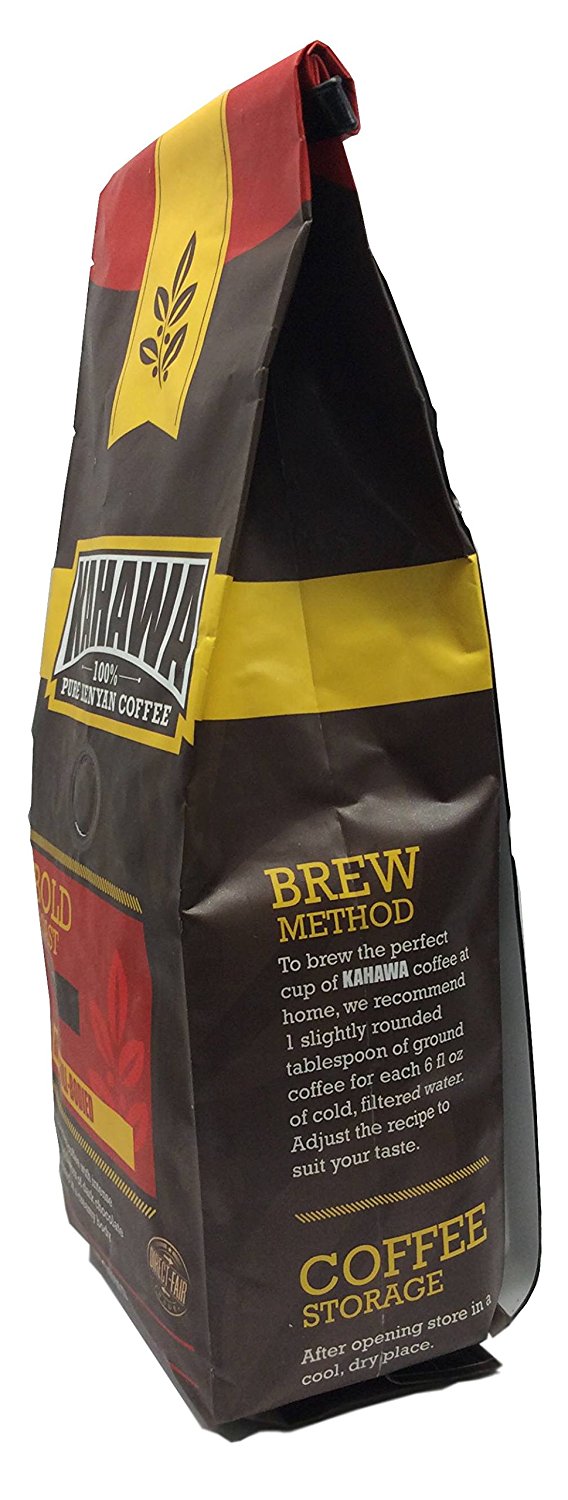 KAHAWA Kenya Coffee, Dark Roast, Ground Coffee, 100 Arabica Coffee