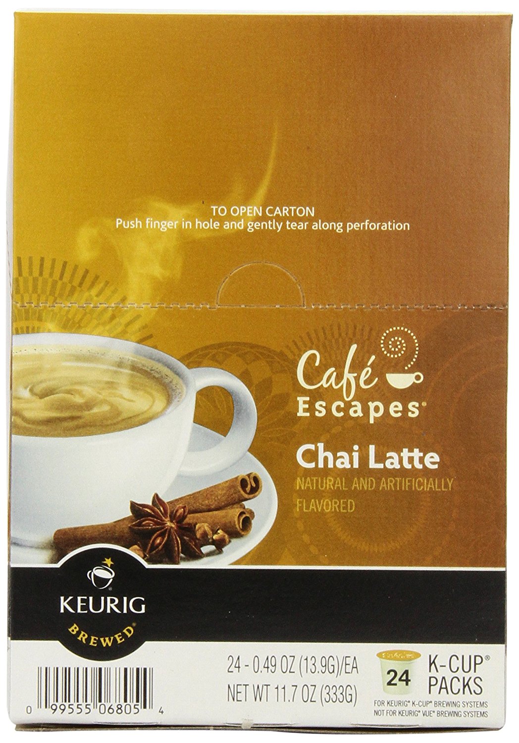 Café Escapes Chai Latte, KCup Portion Count for Keurig Brewers, 24