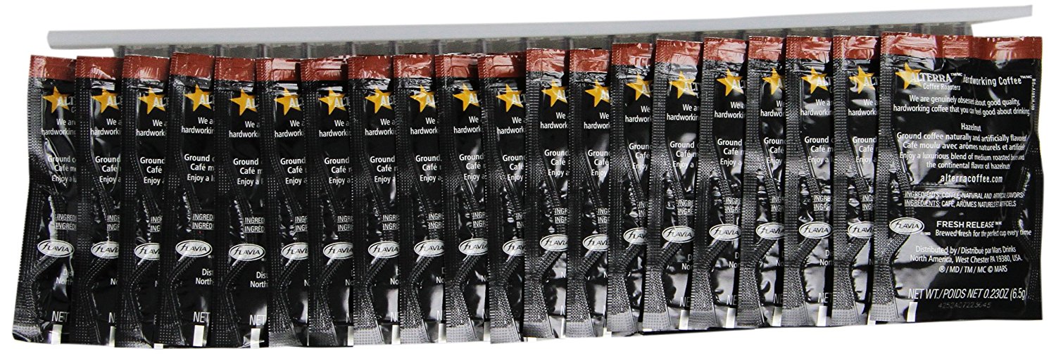 FLAVIA ALTERRA COFFEE, Hazelnut, 20Count Freshpacks (Pack of 1 Rail