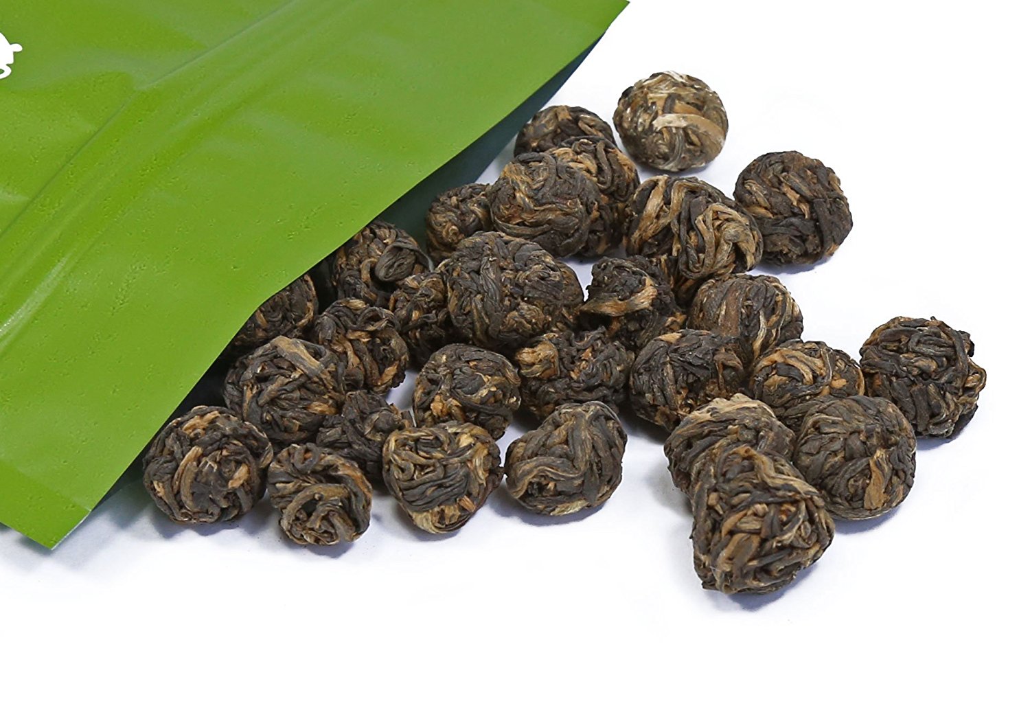 Black Dragon Pearls Loose Leaf Black Tea Bold Caffeine Tealyra (4oz / 110g) N2 free image