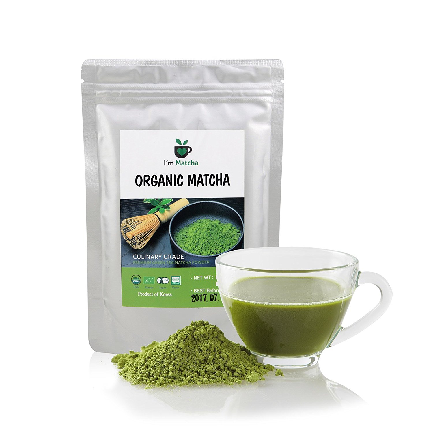 USDA Certified Organic Green Tea Powder from Korean Brand I'm Matcha
