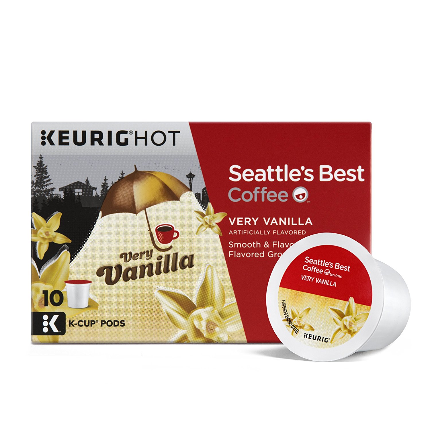 Seattle's Best Coffee Very Vanilla, KCup for Keurig Brewers, 60 Count