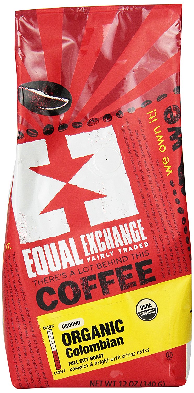 Equal Exchange Organic Coffee, Colombian, Ground, 12Ounce Bag free image download
