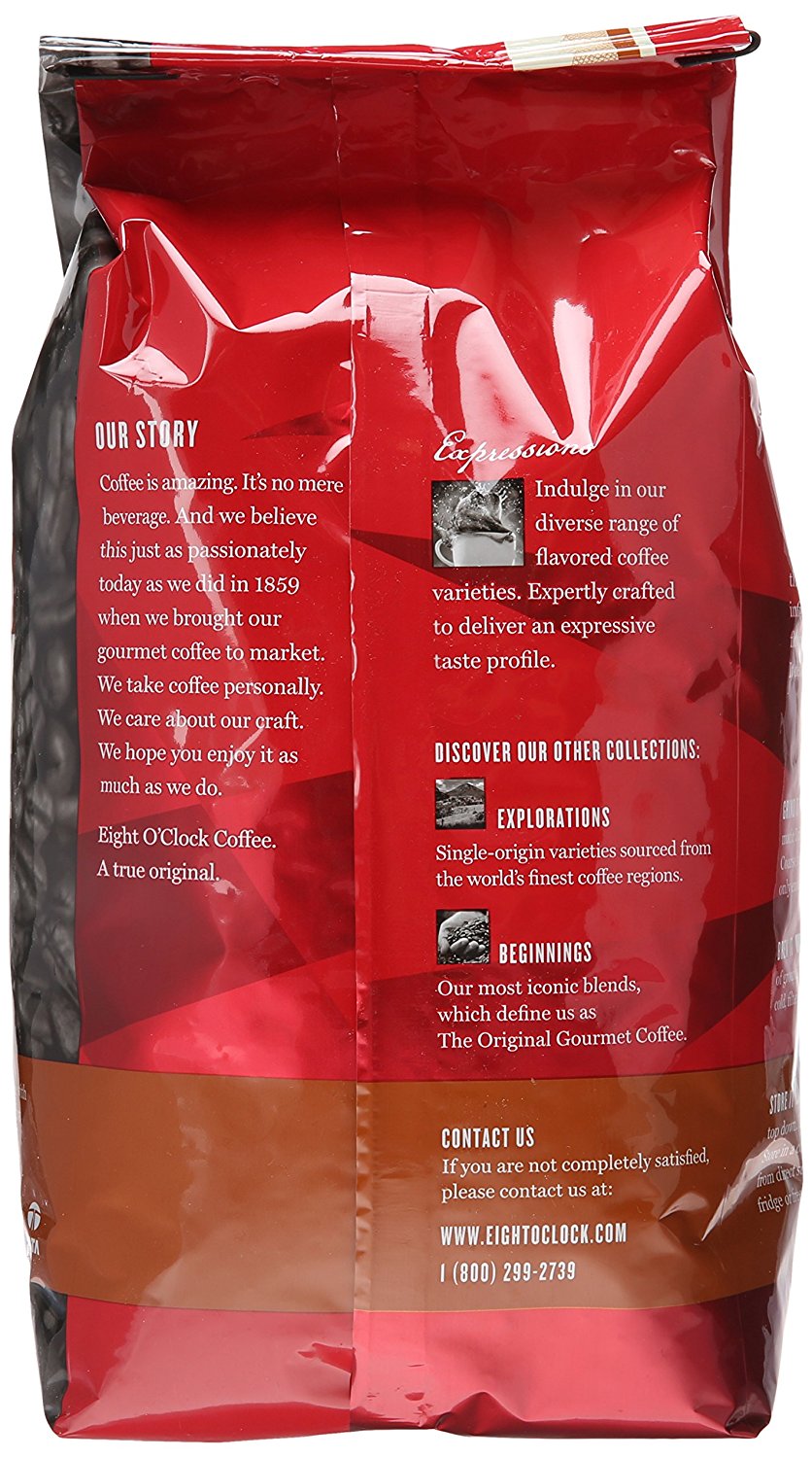 Eight O'Clock Coffee, Hazelnut Whole Bean, 33 Ounce N2 free image download