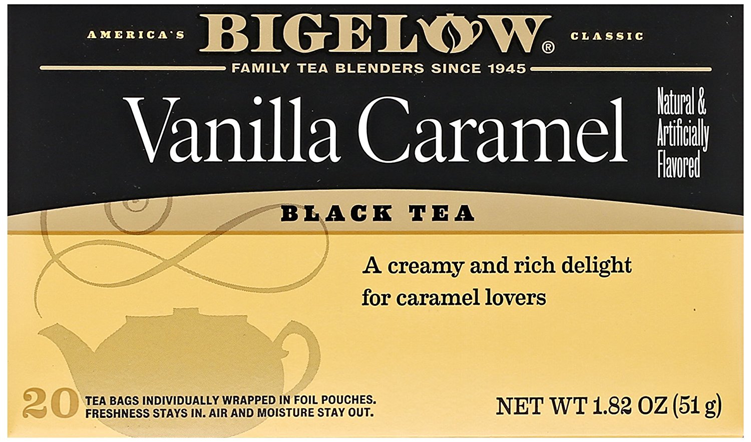Bigelow Vanilla Caramel Black Tea (20 Teabags) free image download