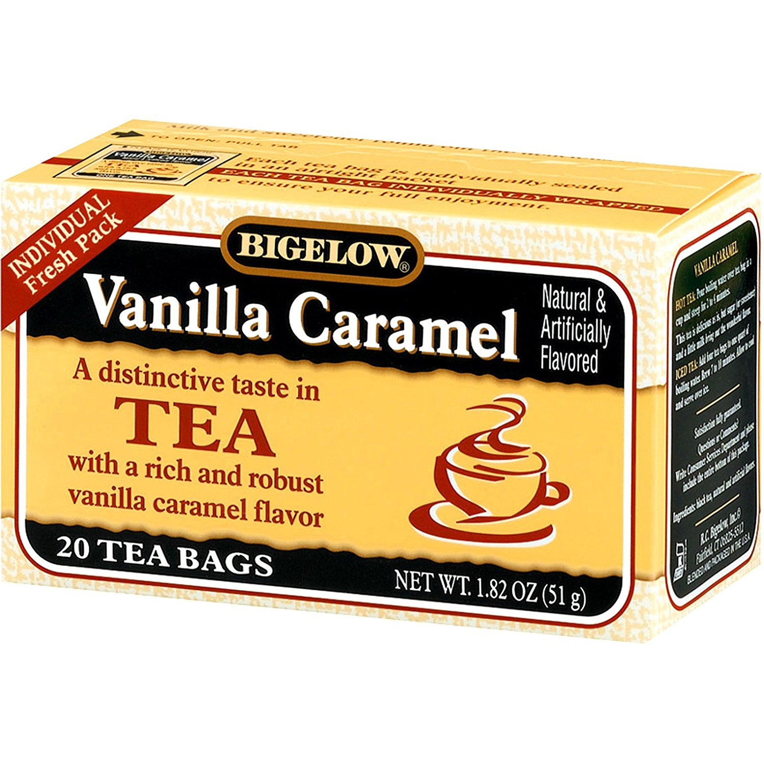 Bigelow Vanilla Caramel Black Tea (20 Teabags) N3 free image download